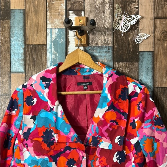 Rafaella Large Floral Multicolor Jacket - Picture 2 of 14